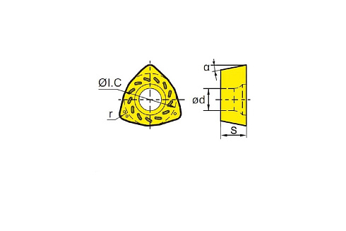 Пластина WPGT080615zsr-pm YBG205, 10 шт ZCC-CT 00001218097