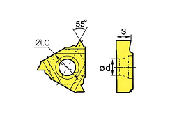 Пластина RT16.01w-ag55 YBG205 ZCC-CT 00001409381