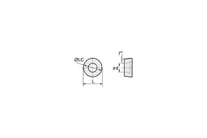 Пластина RCMT1606mo YBC152, 10 шт ZCC-CT 00001213891