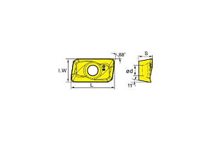 Пластина APMT1135pdr YBG302, 10 шт ZCC-CT 00001207702