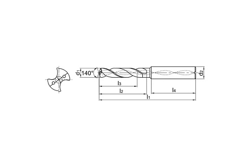 Сверло по металлу 1534SU03C-0700 KDG303 ZCC-CT 00001203619
