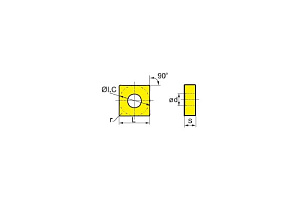 Пластина SNMM150616-hdr YBC351, 10 шт ZCC-CT 00001215723