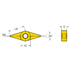 VNMG 16 04 08-PF 1525