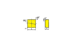 Пластина SPKN1203edskr YBC301, 10 шт ZCC-CT 00001215938