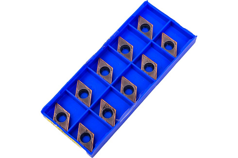 Пластина твердосплавная DCMT11T304 10 шт ZCC-CT DCMT11T304-EF YBG205