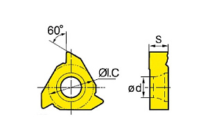 Пластина RT16.01n-3.00gm YBG205 ZCC-CT 00001214129