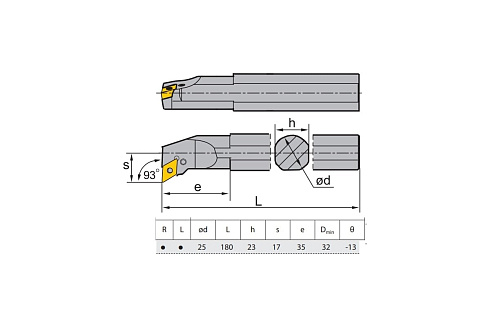 Оправка расточная ZCC-CT S25Q-PDUNR11