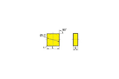 Пластина SNUN120408 YBD152, 10 шт ZCC-CT 00001215836