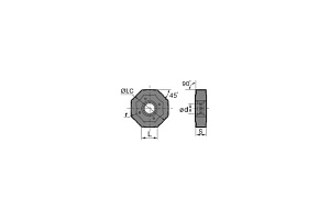 Пластина ONHU08t508-pm YBD152 ZCC-CT 00001212582